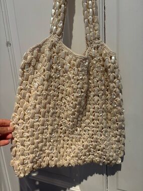 From india to you crochet tote bag nwt